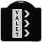 Signmission Valet Right Arrow Heavy-Gauge Aluminum Architectural Sign, 18" x 18", BS-1818-22742 A-DES-BS-1818-22742 - alternate 1